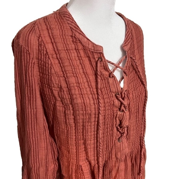 VINTAGE America Corset Front Long Sleeve Missy Women’s (Sz L) - Picture 2 of 14